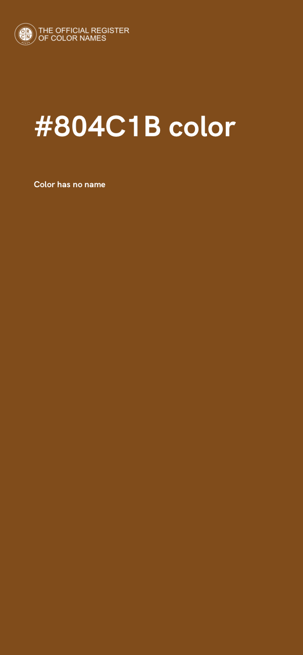 #804C1B color image