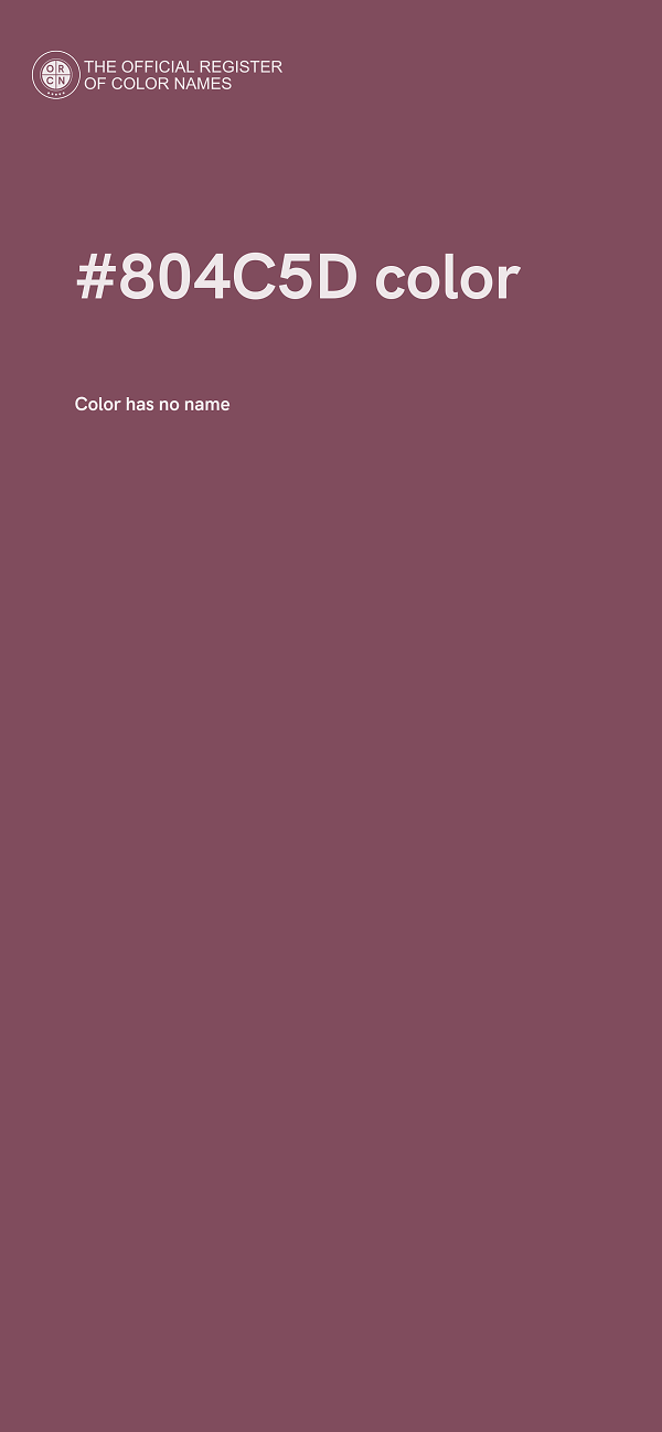 #804C5D color image