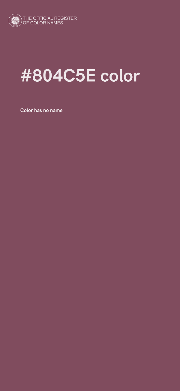 #804C5E color image