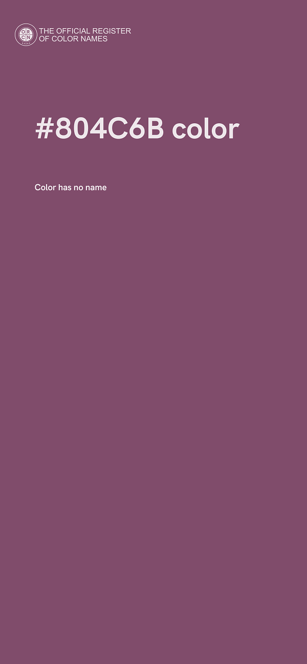 #804C6B color image