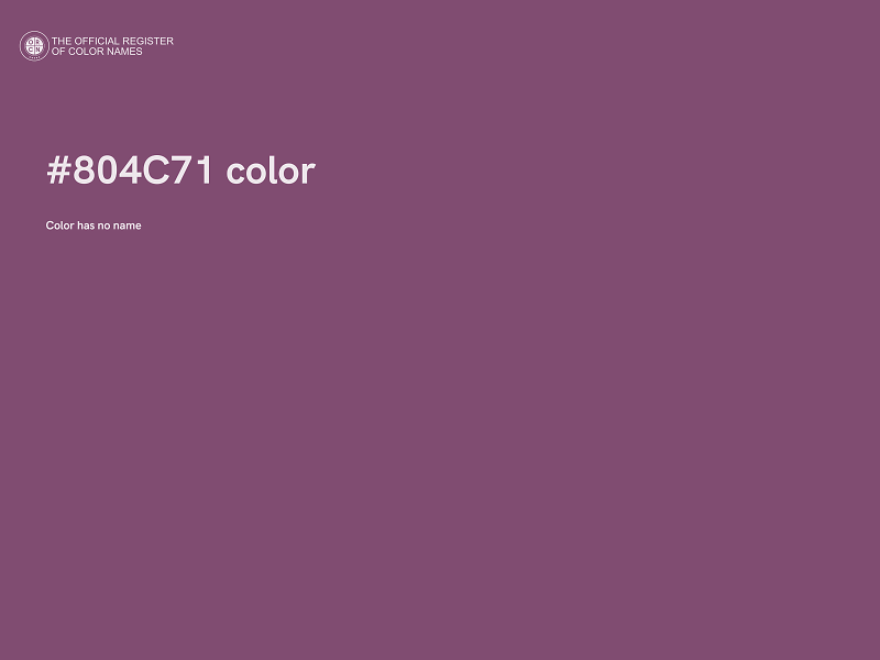 #804C71 color image