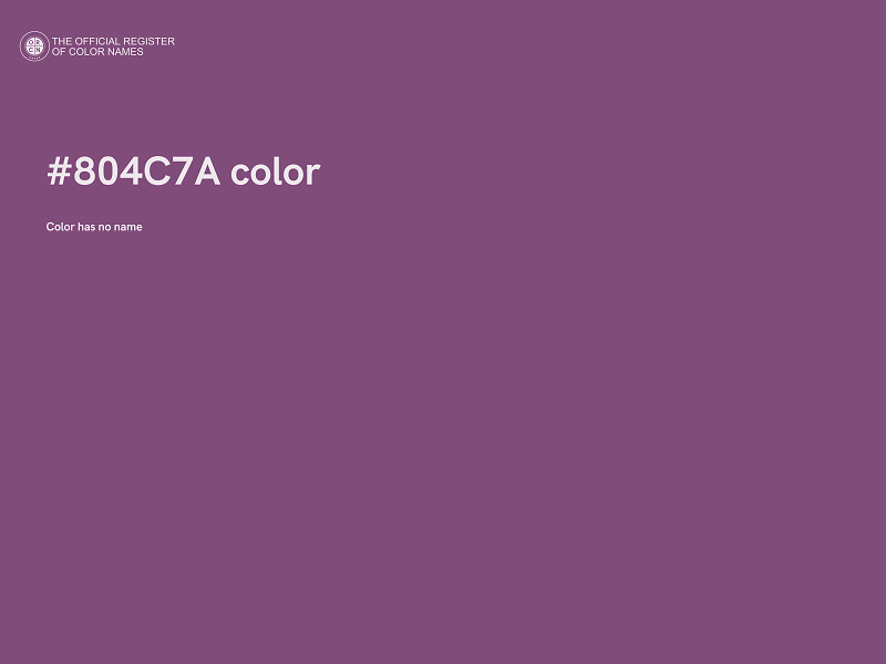#804C7A color image