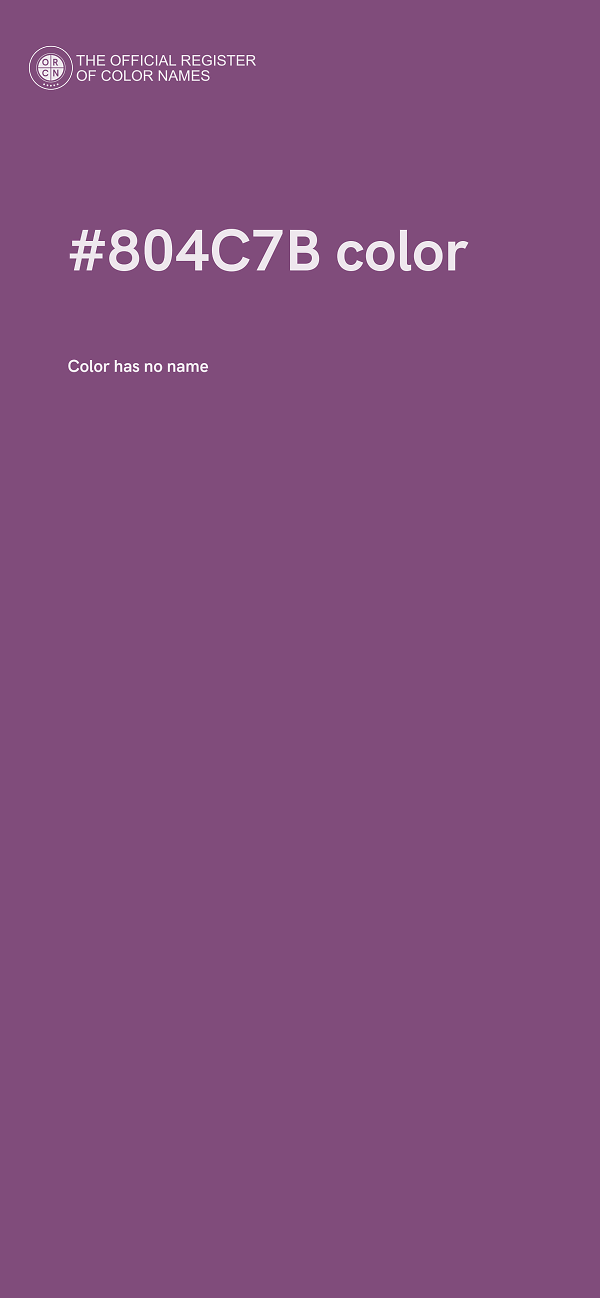 #804C7B color image