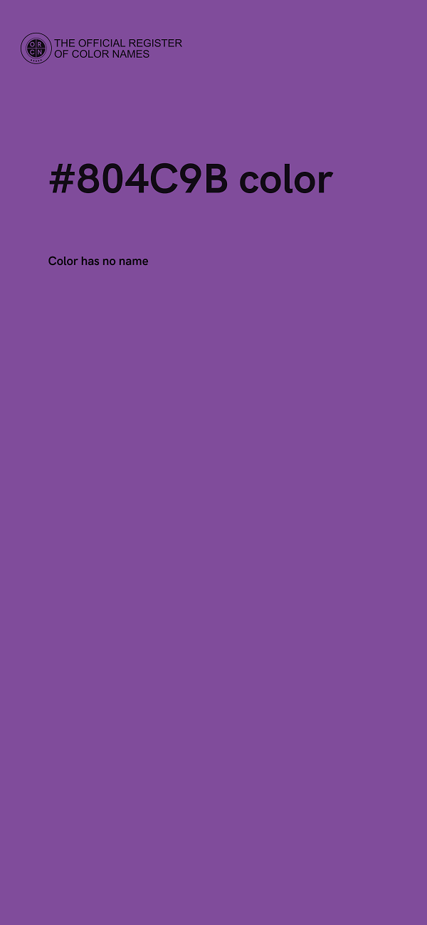 #804C9B color image