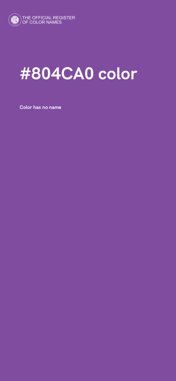 #804CA0 color image