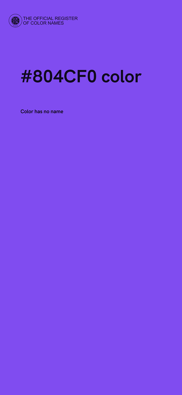 #804CF0 color image