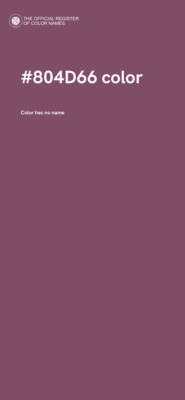 #804D66 color image