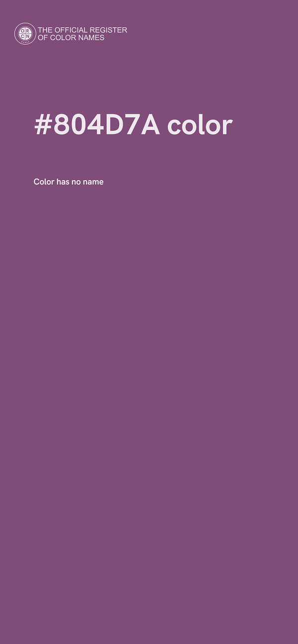 #804D7A color image