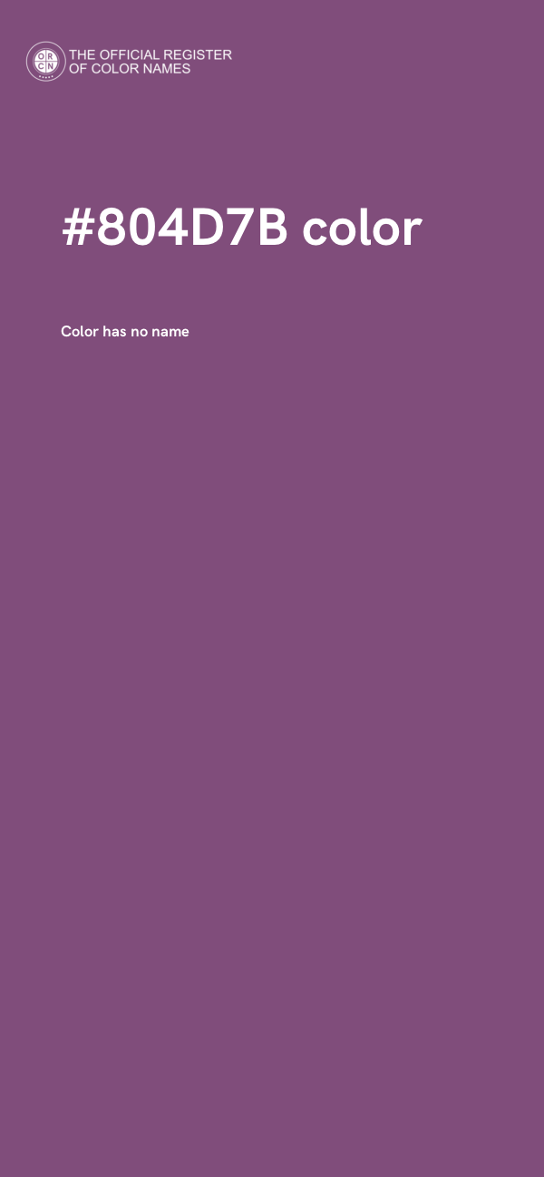 #804D7B color image