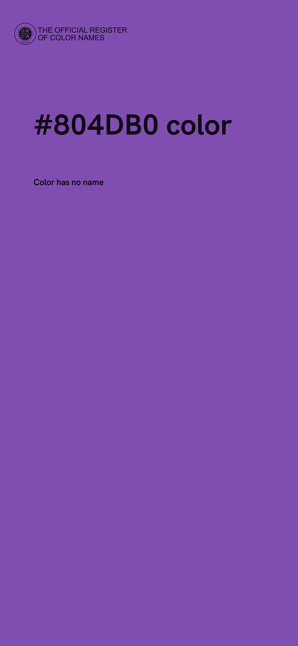 #804DB0 color image