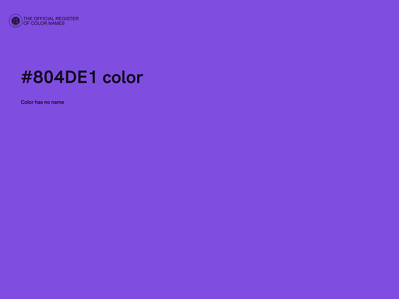 #804DE1 color image