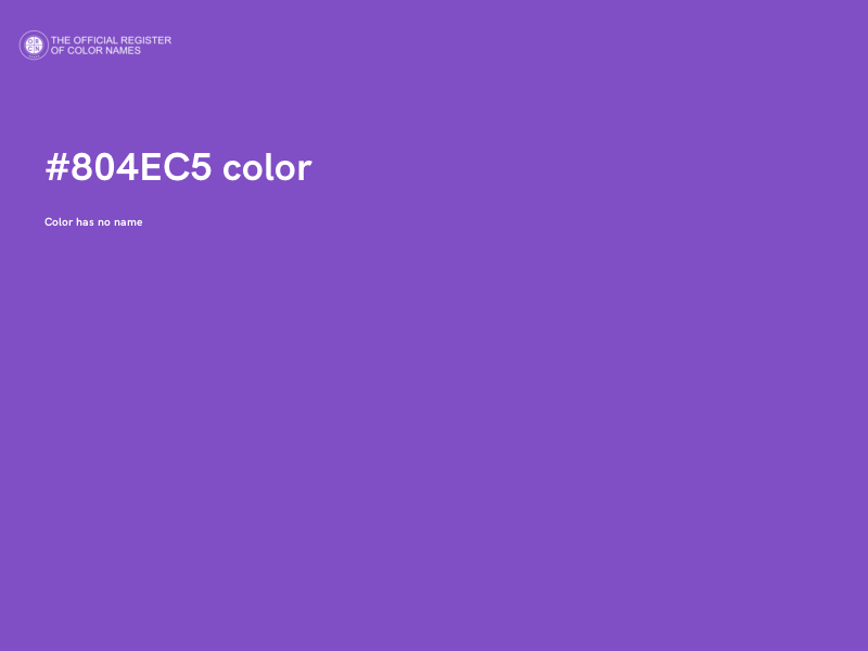 #804EC5 color image