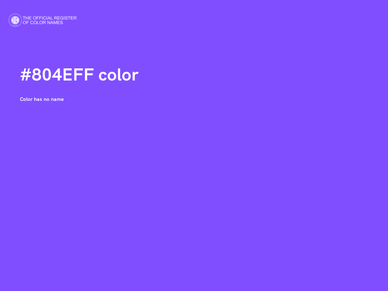 #804EFF color image
