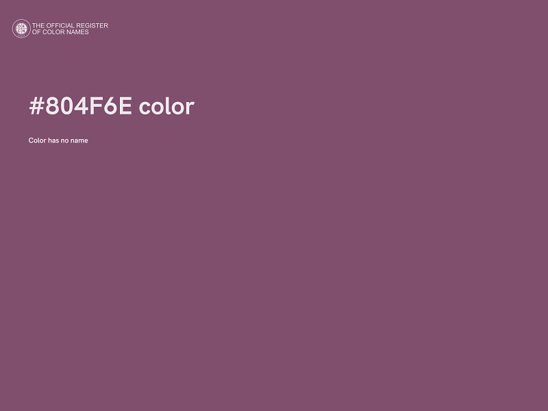 #804F6E color image