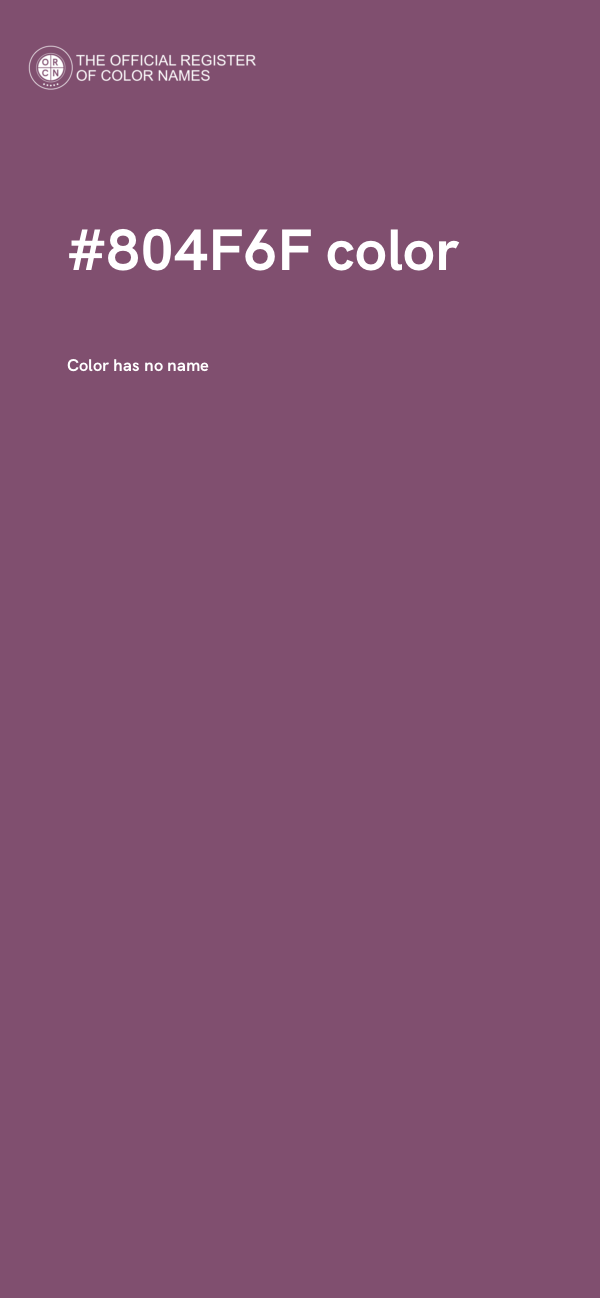 #804F6F color image
