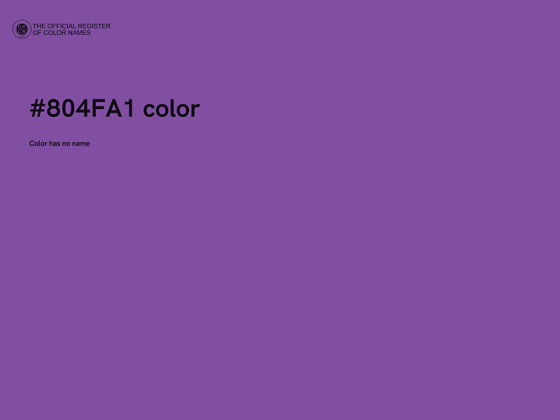 #804FA1 color image
