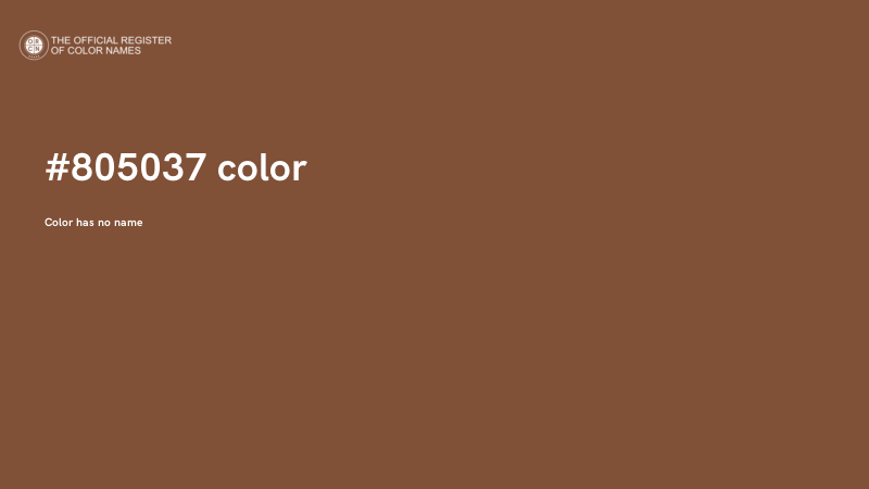 #805037 color image