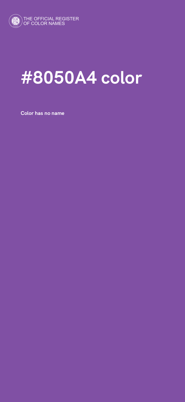 #8050A4 color image
