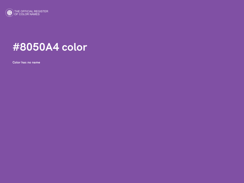#8050A4 color image