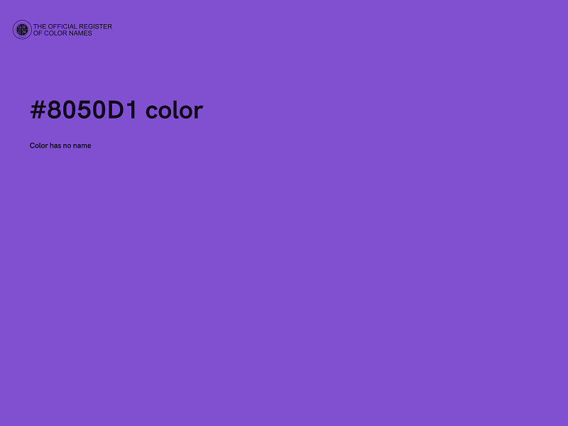 #8050D1 color image