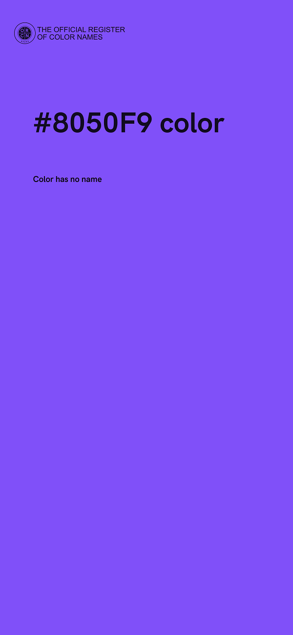 #8050F9 color image