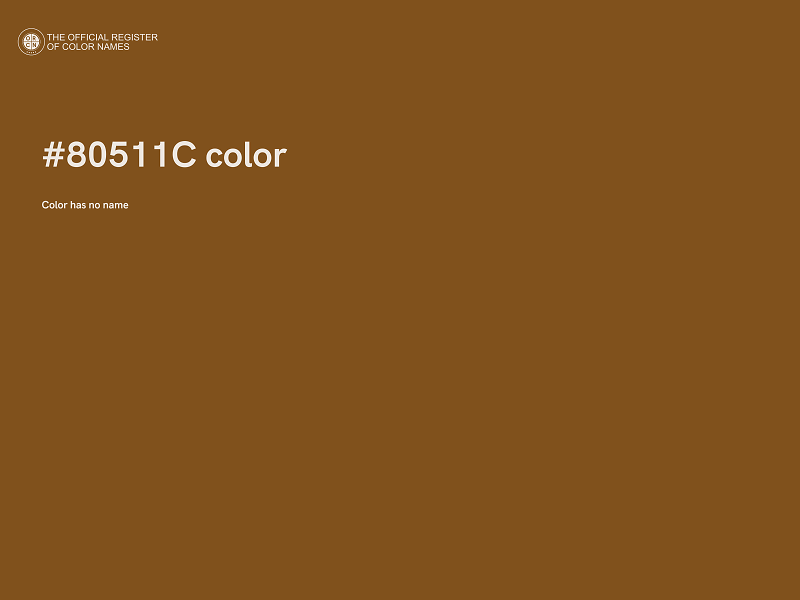 #80511C color image