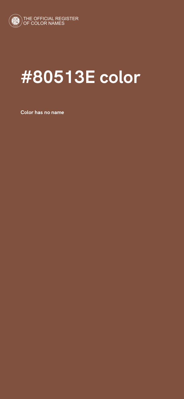 #80513E color image