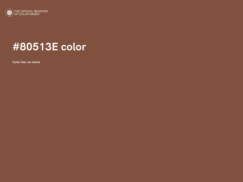 #80513E color image