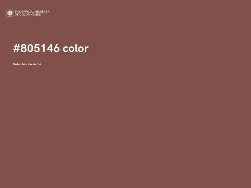 #805146 color image