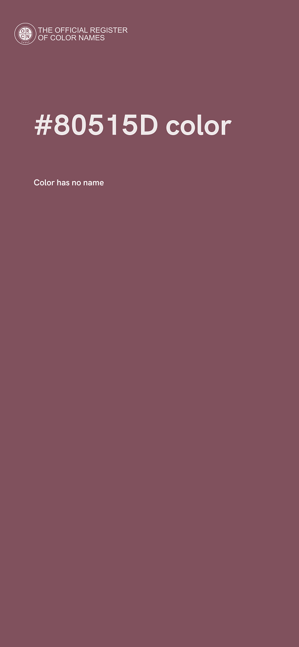 #80515D color image