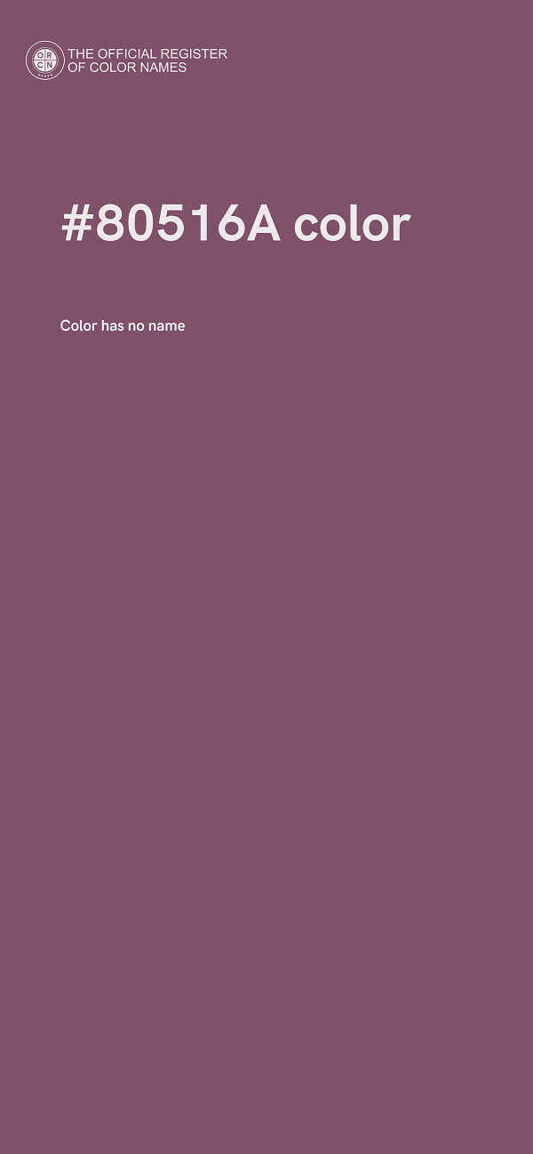 #80516A color image