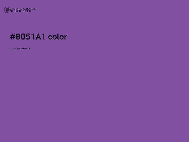 #8051A1 color image