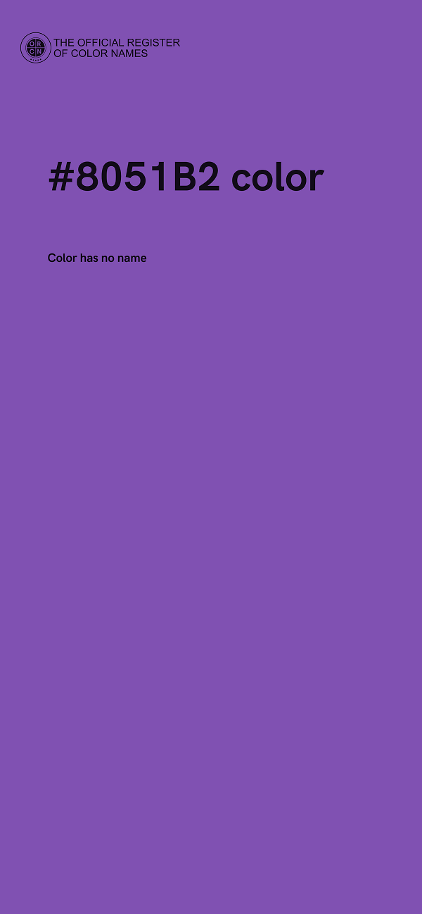 #8051B2 color image