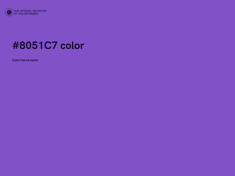 #8051C7 color image