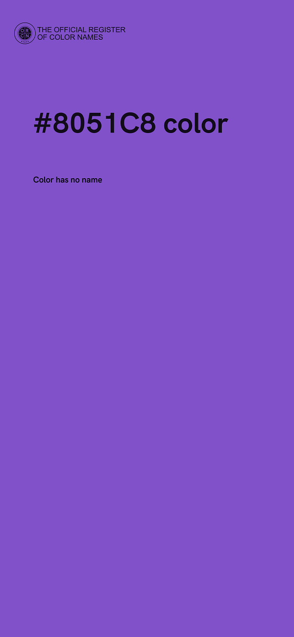 #8051C8 color image