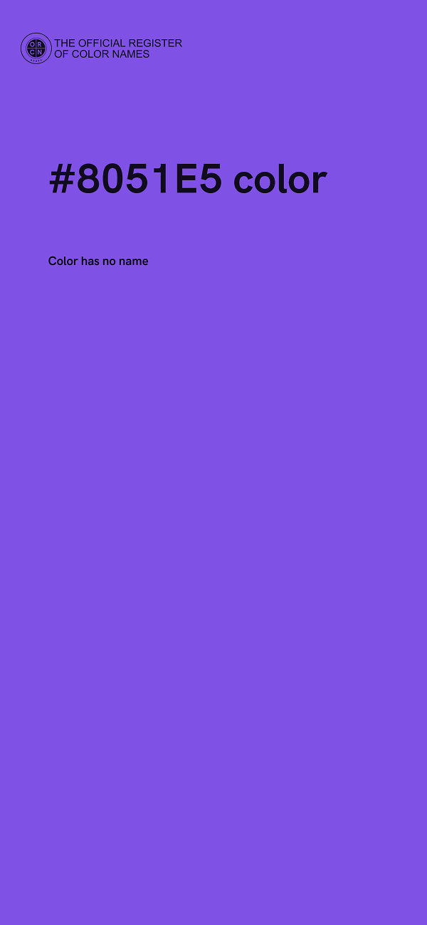 #8051E5 color image