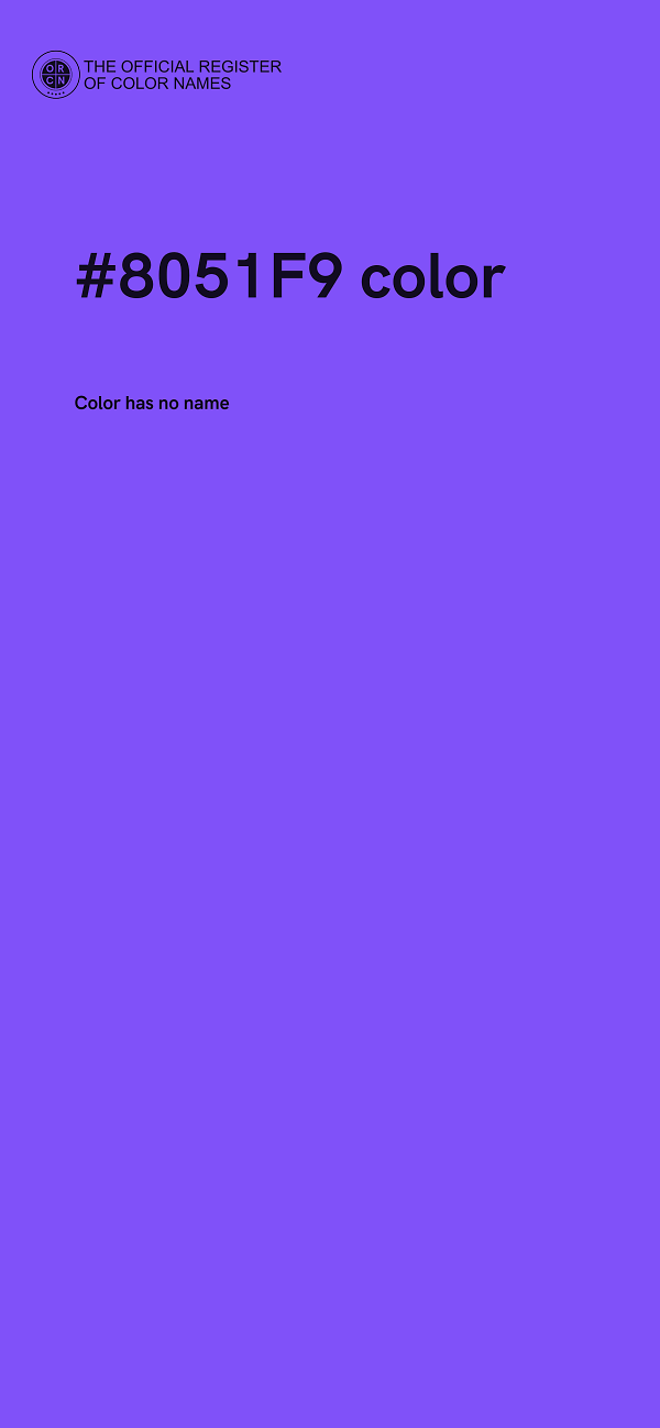 #8051F9 color image