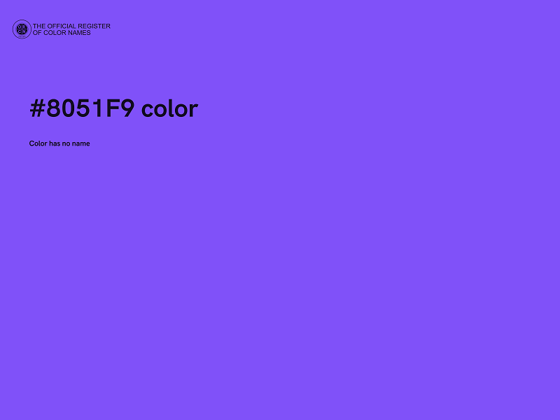 #8051F9 color image