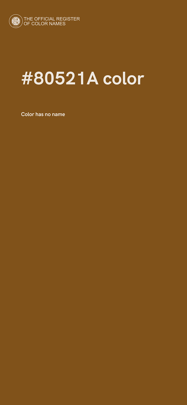 #80521A color image