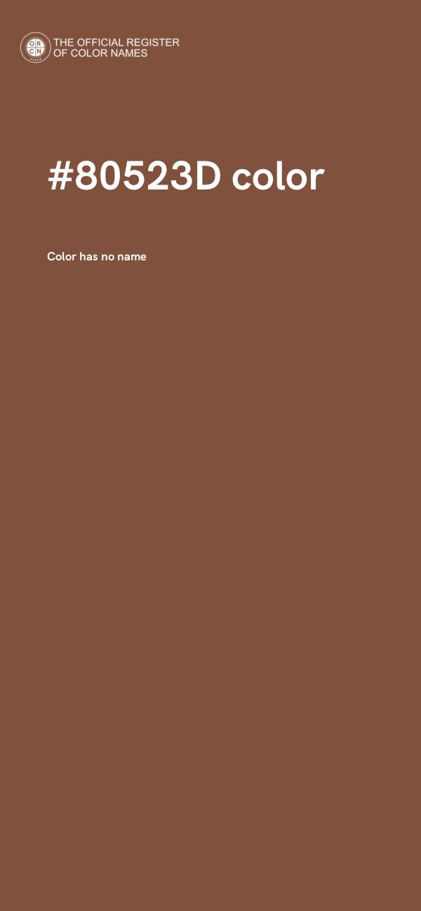 #80523D color image