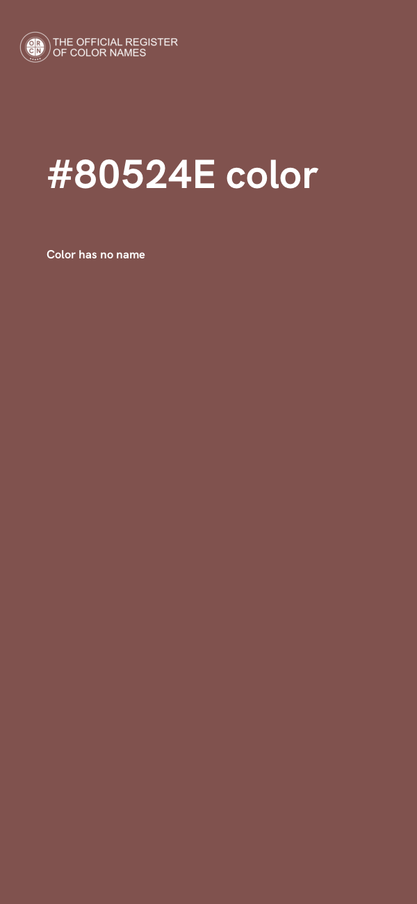 #80524E color image