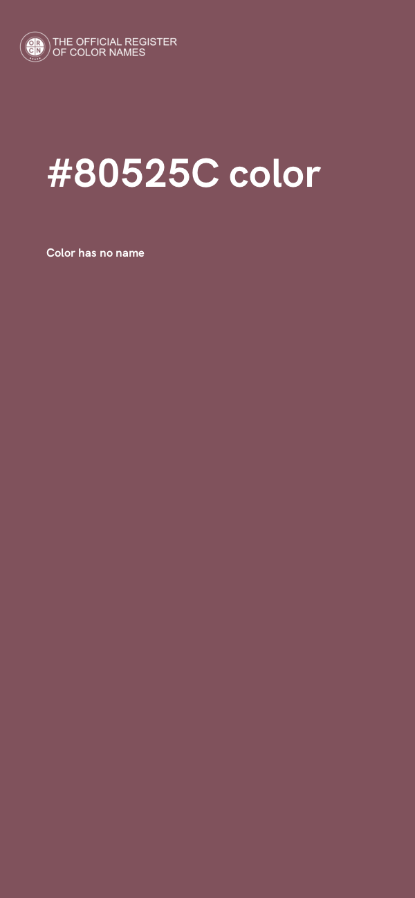 #80525C color image