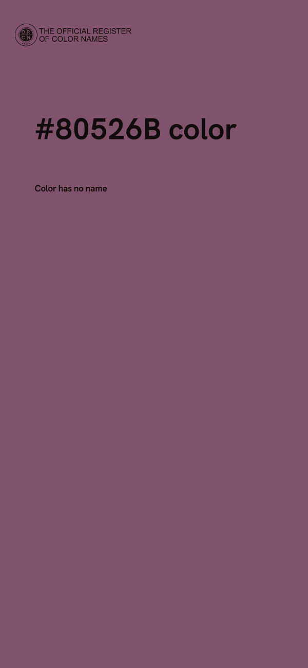 #80526B color image