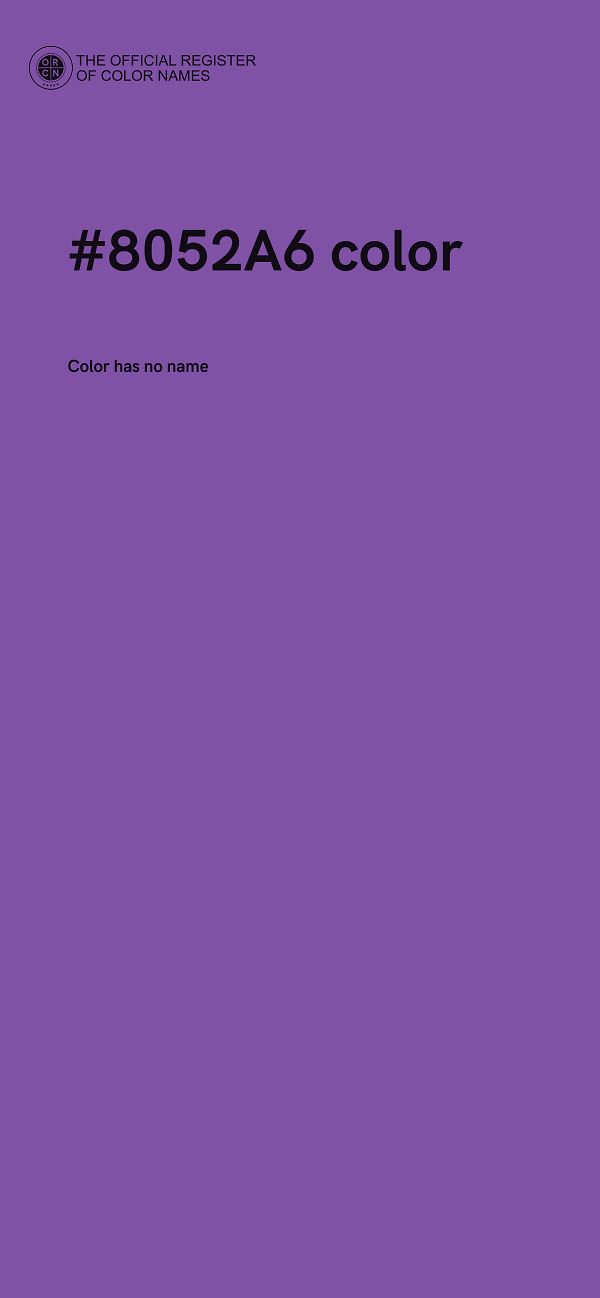#8052A6 color image
