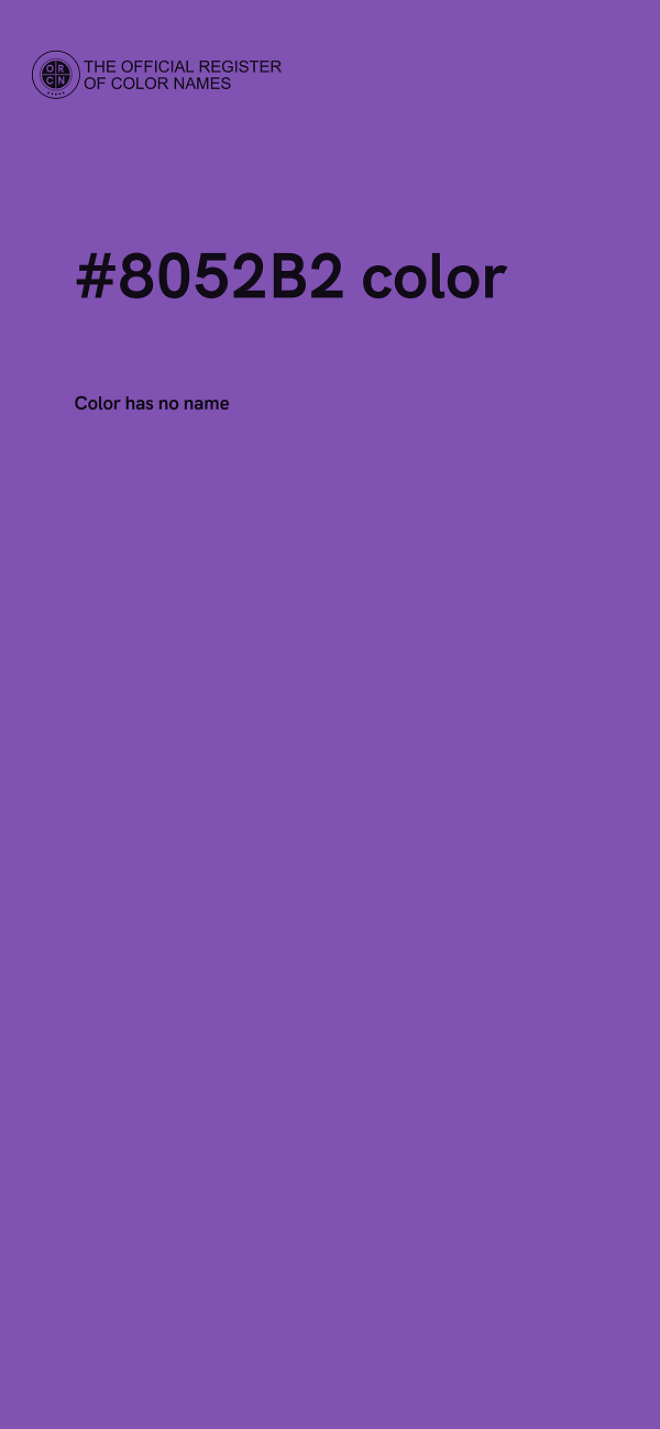 #8052B2 color image