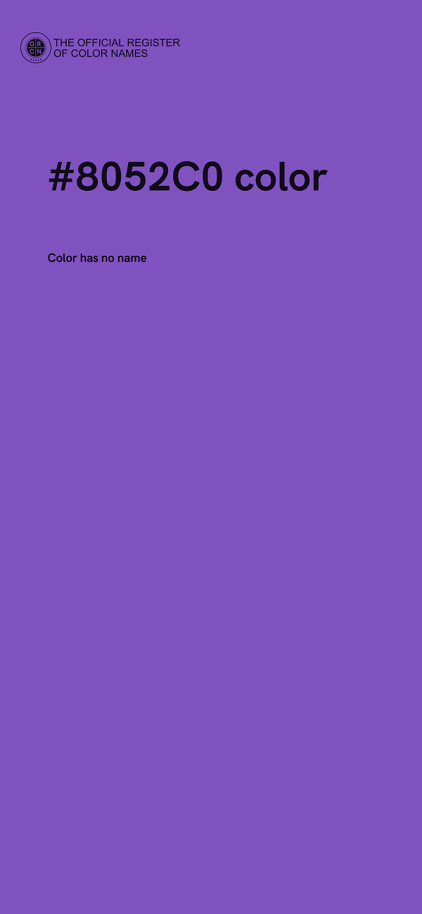 #8052C0 color image