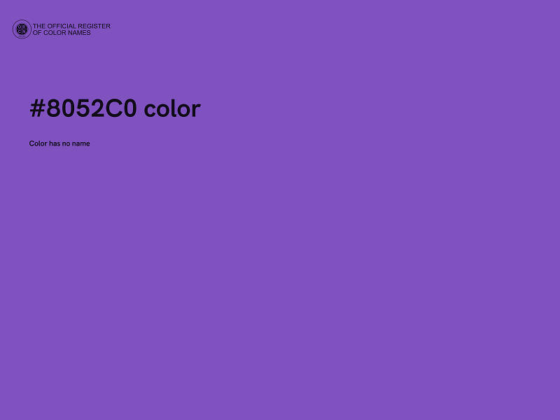 #8052C0 color image