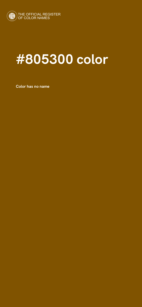 #805300 color image