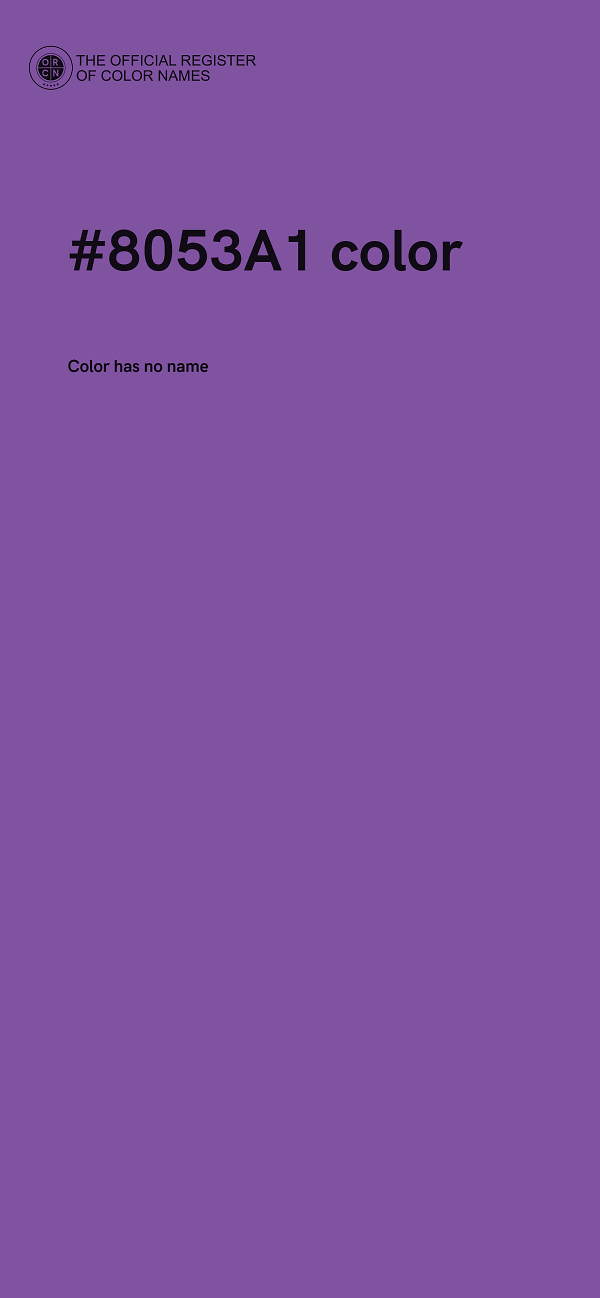 #8053A1 color image