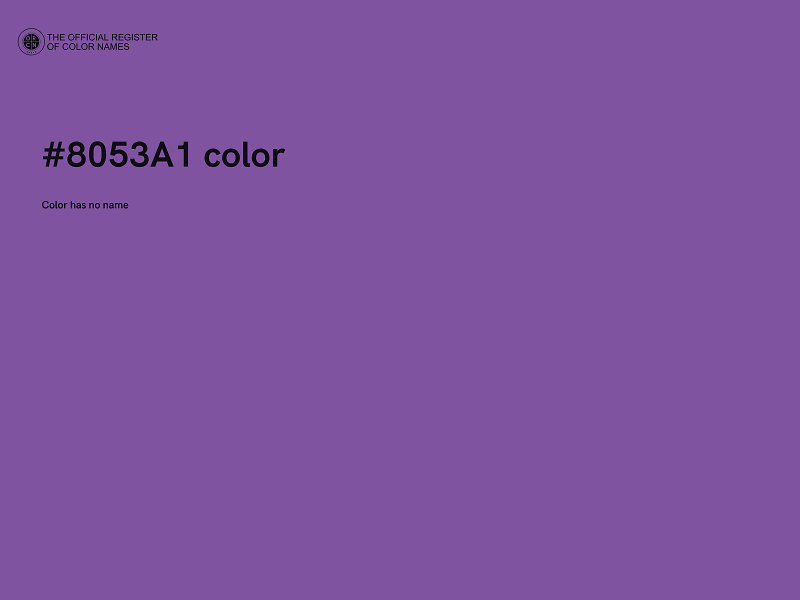 #8053A1 color image